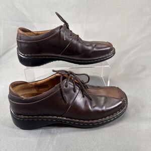 Josef Seibel Shoes Womens‎ US 6 EU 36 Brown Leather L Oxford Lace Up Comfort